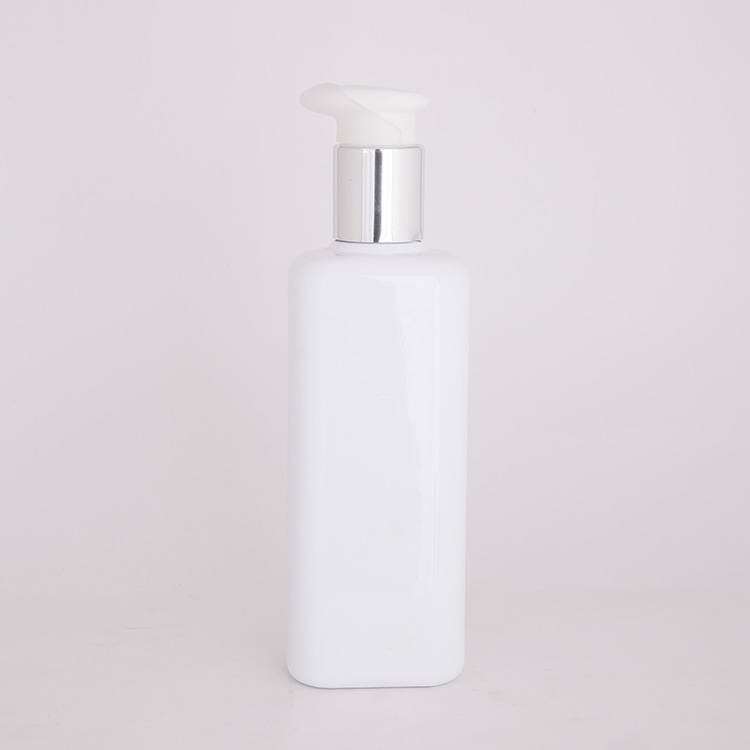 180ml square bottle with alumite pump body lotion bottle manufacturers