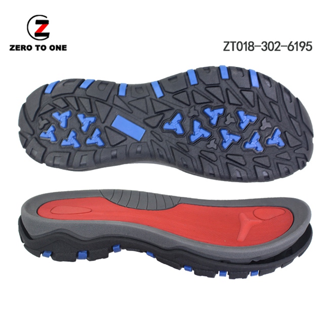 2020 New Design OEM Custom Color Logo Non-slip Durable EVA MD+TPR Sport Sandal Sole