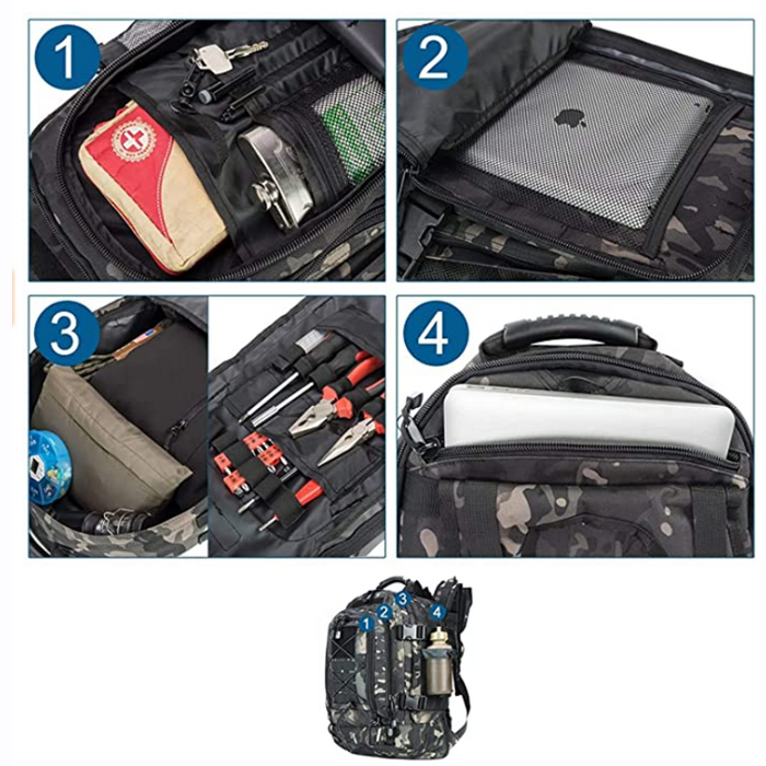 adjustable chest belt military backpack 