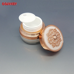 New Style Gold Or White Acrylic Cosmetic Containers For Sale