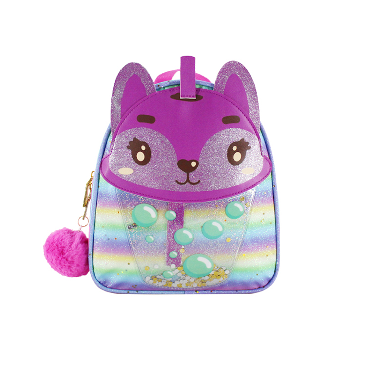 Cute Fox Animal Shape Gilrs Small Kids Backpack Kindergarten Backpack