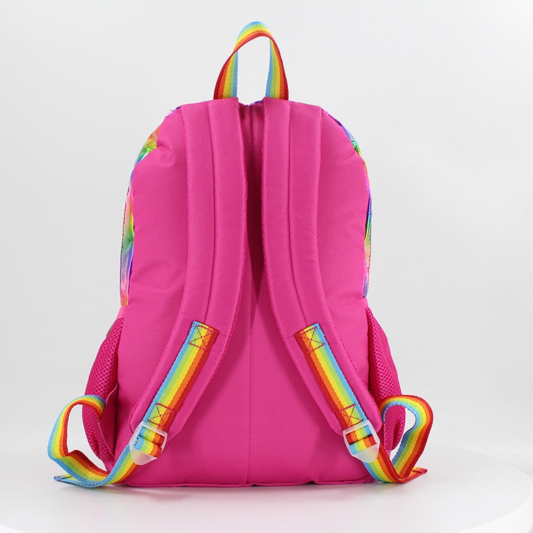 Girly Pink Colorful Gradient Kids Backpack