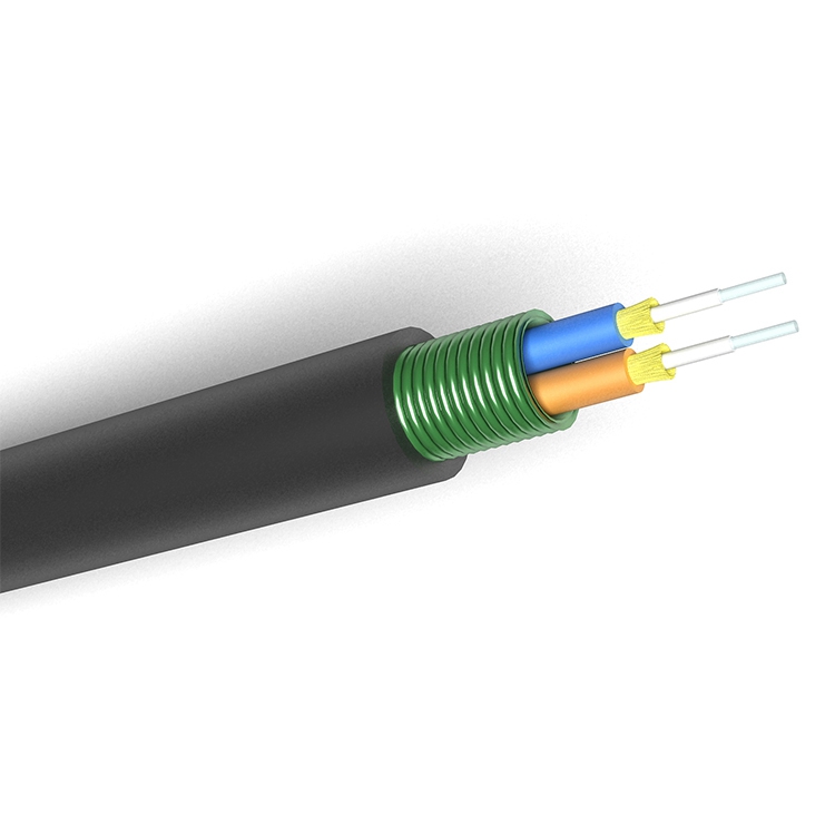 2 Core Fiber Optic Cable 8.2mm Water Proof Cable Cpri Armored Cable,Communication Fiber Optic Cable