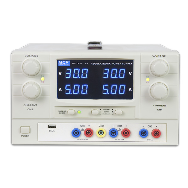 M10-QR SERIES THREE OUTPUT CONSTANT VOLTAGE CONSTANT CURRENT ADJUSTABLE DC POWER SUPPLY WITH USB OUTPUT