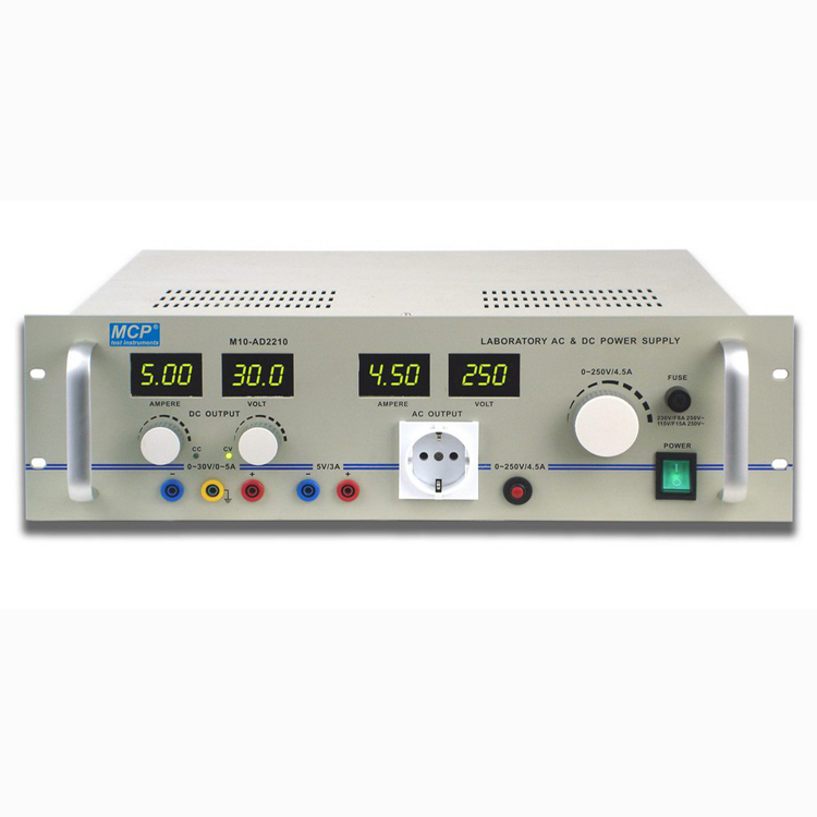 M10-AD22 SERIES OF DC CONTINUOUSLY ADJUSTABLE AND AC OUTLET OUTPUT POWER SUPPLY