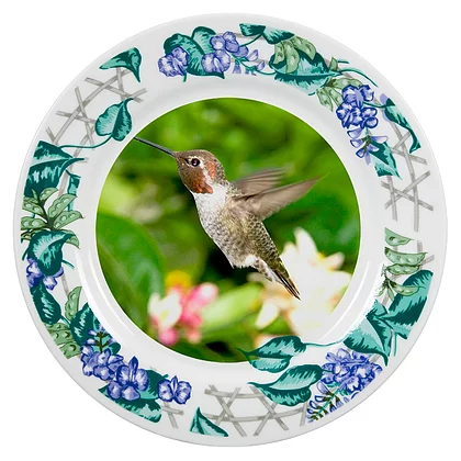 8inch Decorative Plate For Sublimation Flower Ornament