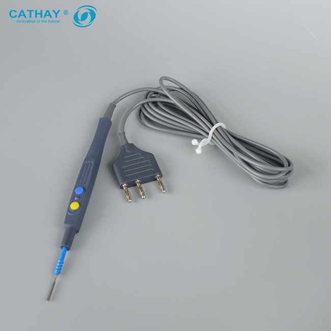 Reusable Hand-Controlled Electrosurgical Pencil,Button Switch