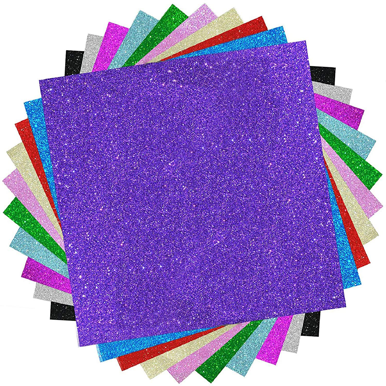 Glitter Self Adhesive Craft Sticker Vinyl 12