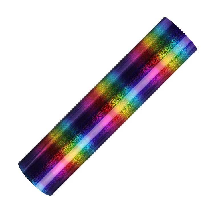 Holographic rainbow adhesive craft sticker vinyl sparkle dot