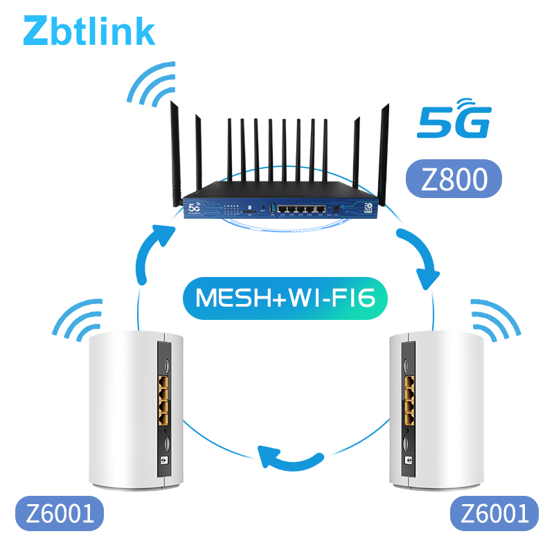 4G 5G Mesh Wifi 6 3600Mbps Dual Bands Router With 5*gigabit Ports IPQ8072 Chipset With Industrial Metal Case