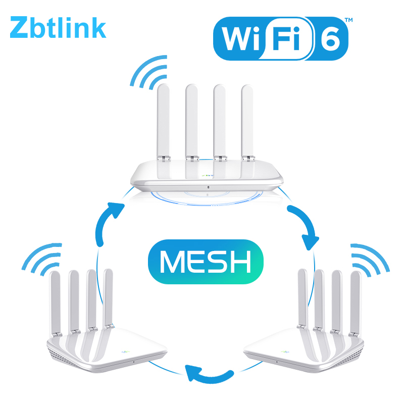 MTK7621A Chipset Wifi 6 Mesh 1800Mbps Dual Band 2.4G 5.8G Gigabit Ports Wireless Routers USB 3.0