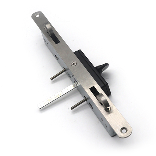 Aluminium alloy single side sliding door handle with lock body
