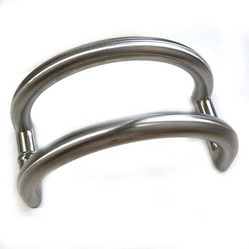 Round tube D shape back to back stainless steel handle