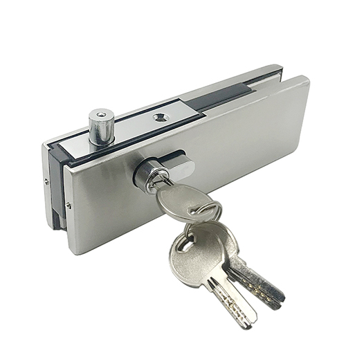 Beautiful Surface Stainless Steel Frameless Sliding Glass Door Lock and Canopy Patch Fittings