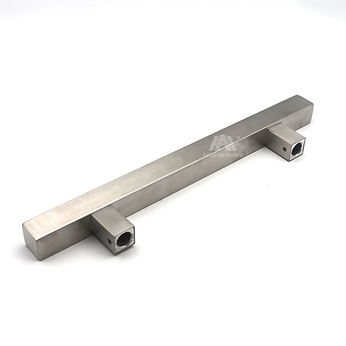 Single sided square pip slanted leg stainless steel 304 wooden door handle
