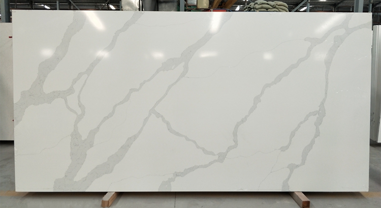 Quartz Calacatta aspect marbre blanc haute performance ALQ2003