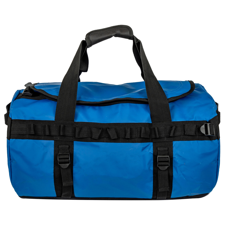 Petate resistente azul impermeable de la mochila del PVC de la lona para el equipaje de lona del viaje
