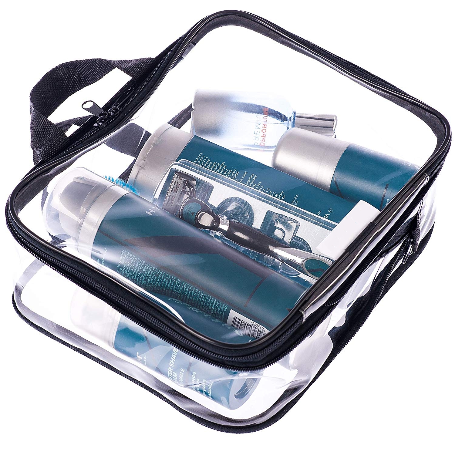 Pvc Transparent Cosmetic Bag Clear Carry On Wash Bag