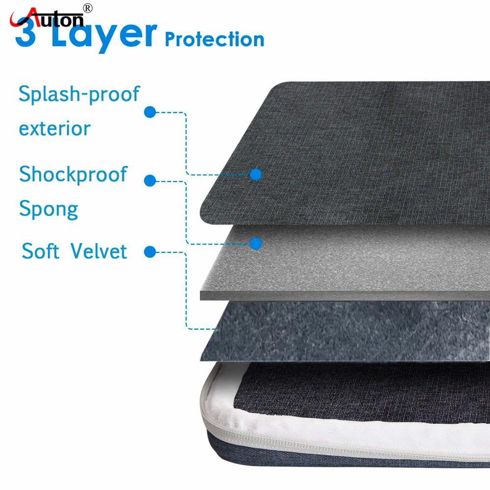 Custom Polyester 13 13.3 14 15.6 Inches Waterproof Laptop Sleeve Case For Macbook