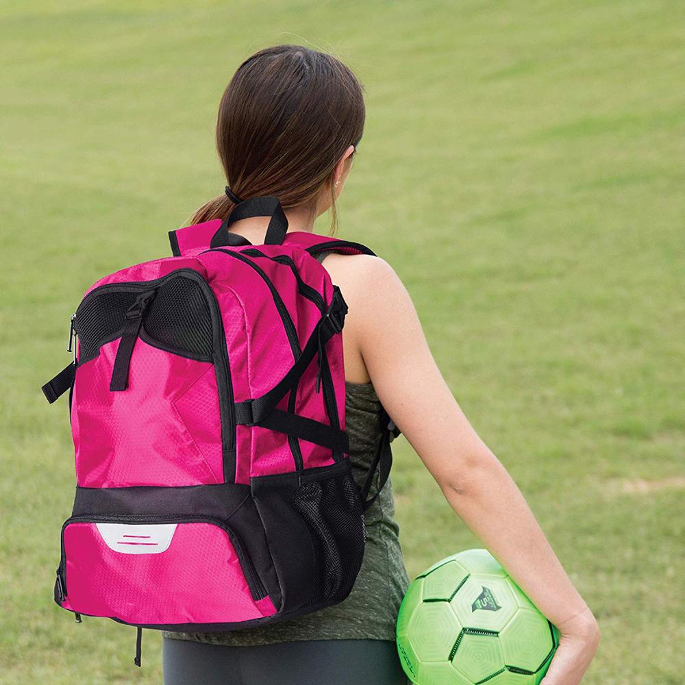 Wholesale Ball Compartment Sport Soccer Basketball Sport Backpack Waterproof Polyester Unisex Zipper & Hasp Soft Handle