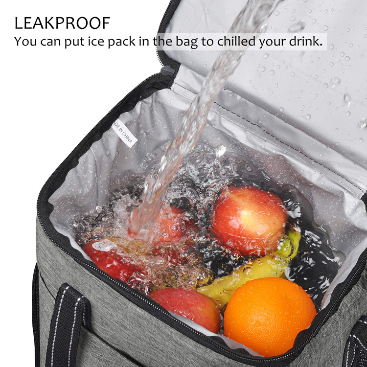 Insulated Leakproof 6 Cooler Bottle Wine Bag Picnic Coller Bag