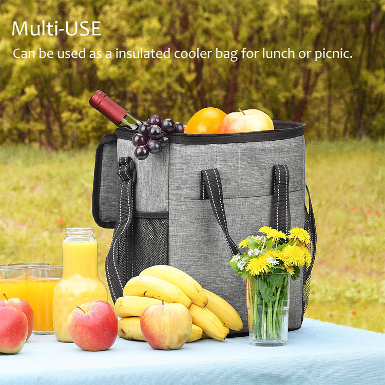 Insulated Leakproof 6 Cooler Bottle Wine Bag Picnic Coller Bag