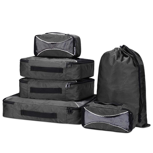 Luggage Organizers 6pcs Set Travel Packing Cubes Bag