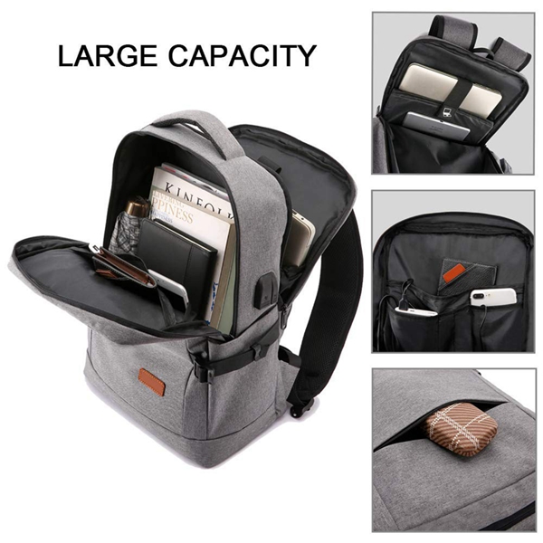 Hot Sale Laptop Notebook Travel Backpack For Men Women With USB Charging Port Laptop Backpack Bag