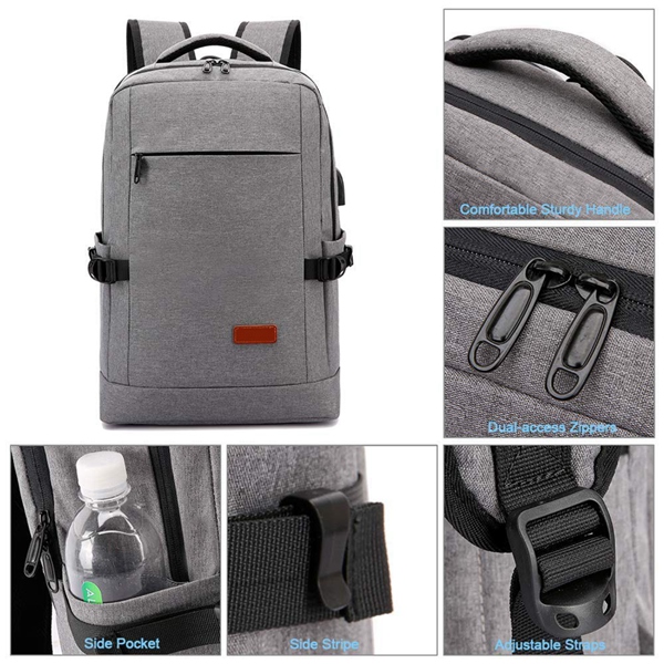 Hot Sale Laptop Notebook Travel Backpack For Men Women With USB Charging Port Laptop Backpack Bag