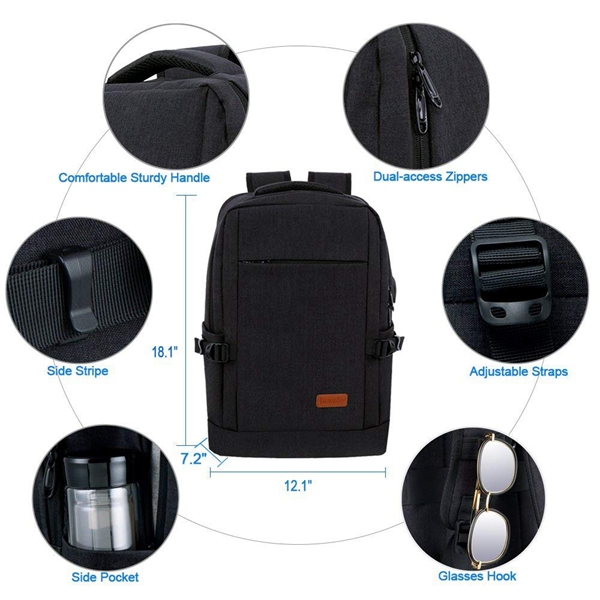 Hot Sale Laptop Notebook Travel Backpack For Men Women With USB Charging Port Laptop Backpack Bag