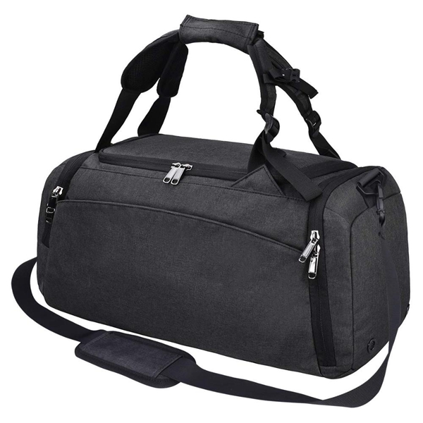 40L Overnight Duffel Backpack Bag with Shoes Compartment