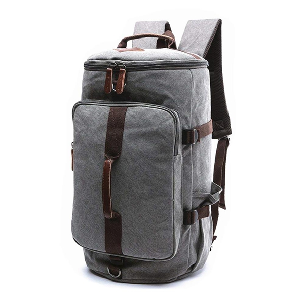 Multi-functional Canvas Outdoor Leather Backpack Travel Duffel Classic Bags