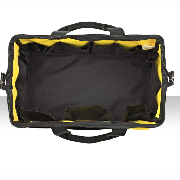 16 Inch Heavy Duty Tool Bag With Wide Mouth For Tool Storage And Organizer
