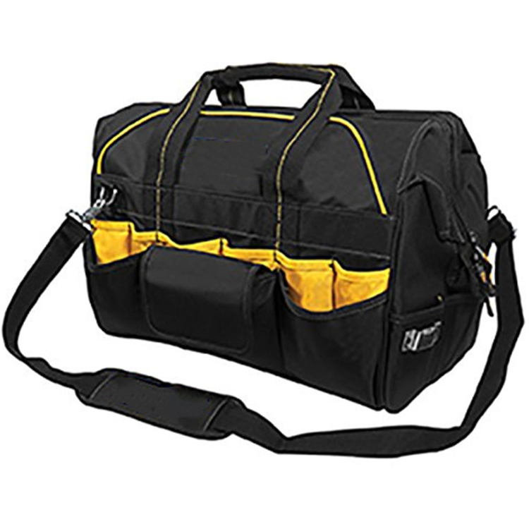 40 Pocket 18 Inch Pro Contractor'S Closed Top Tool Bag