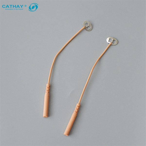 OEM ODM Copper Wire 2.0 mm Pigtail of TENS Electrode
