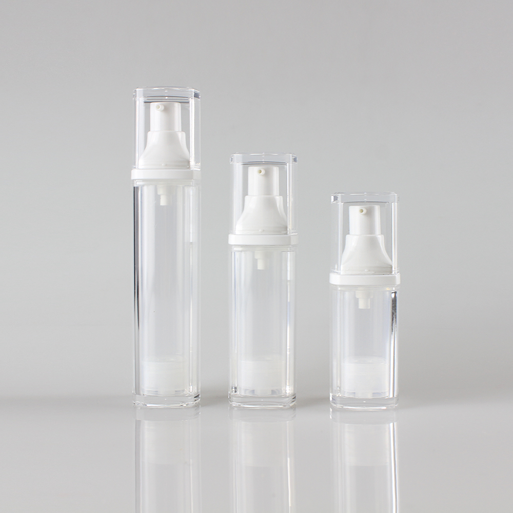 Wholesale Square Shape Airless Dispenser Pump Bottle Packaging ZA53-15ml 30ml 50ml