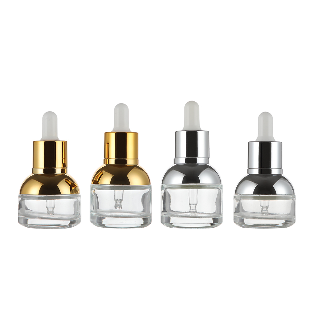 High Clarity Glass Serum Bottle 20ml 30ml with Dropper