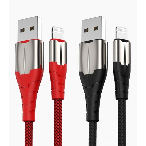 Iron Man Fast USB Charging Cable USB 1M Braid Wire Zinc Alloy Data Transfer Cable