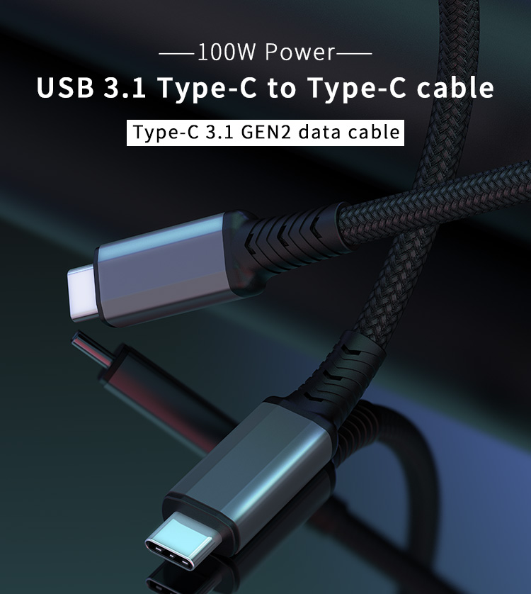 OEM ODM source factory full range of extended SR 10gbps extension usb 3.1 usb3.0 100W cable