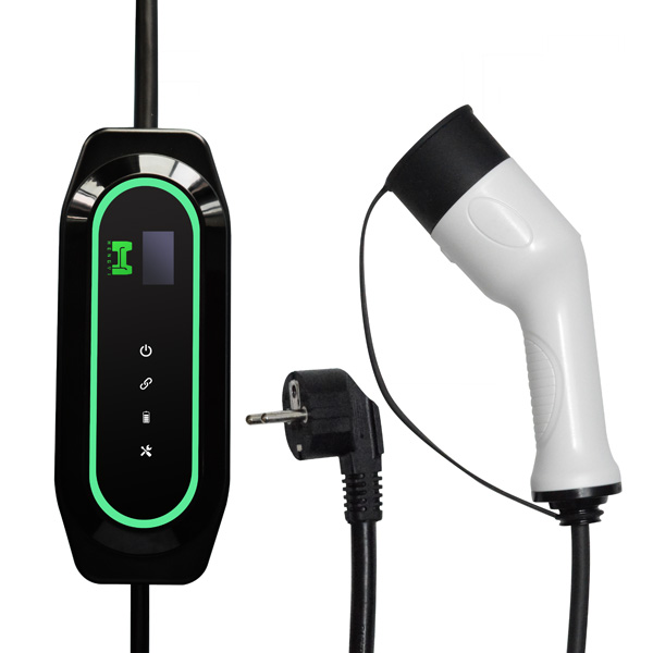 Portable Ev Charger With Current Regulation And Temperature Control Leakage Protection Suitable For All Type 2 Ev Phev