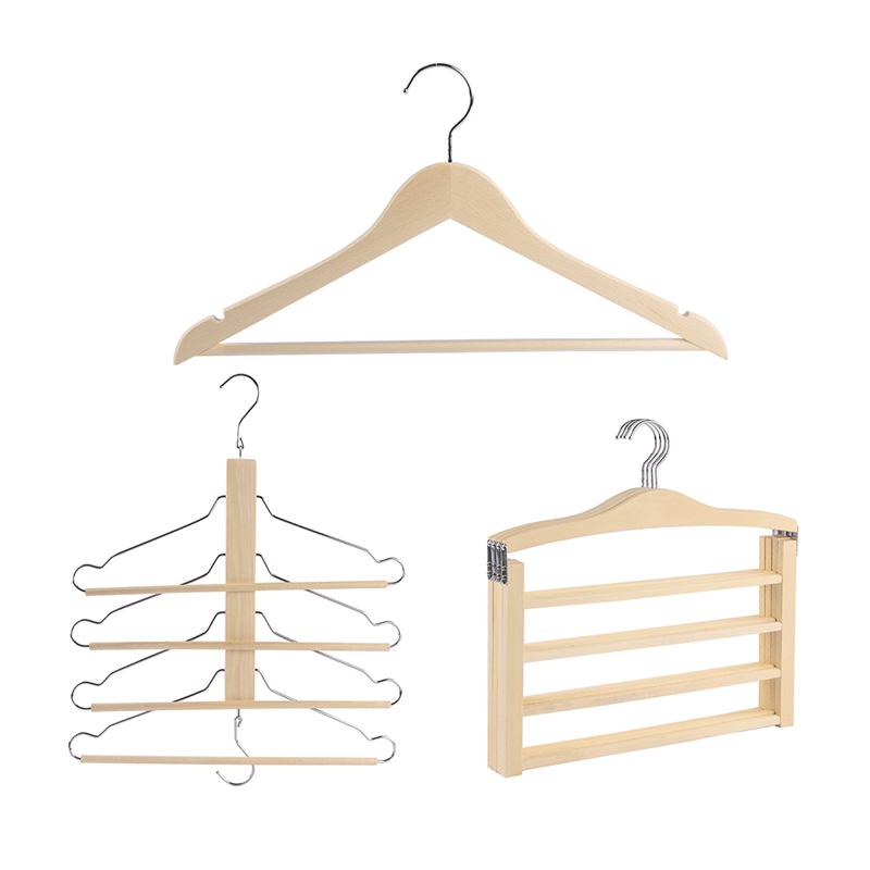 4 Tier Wooden Pants Rack Hangers Wooden Multi Layer 5 Tier Trouser Bard Hanger