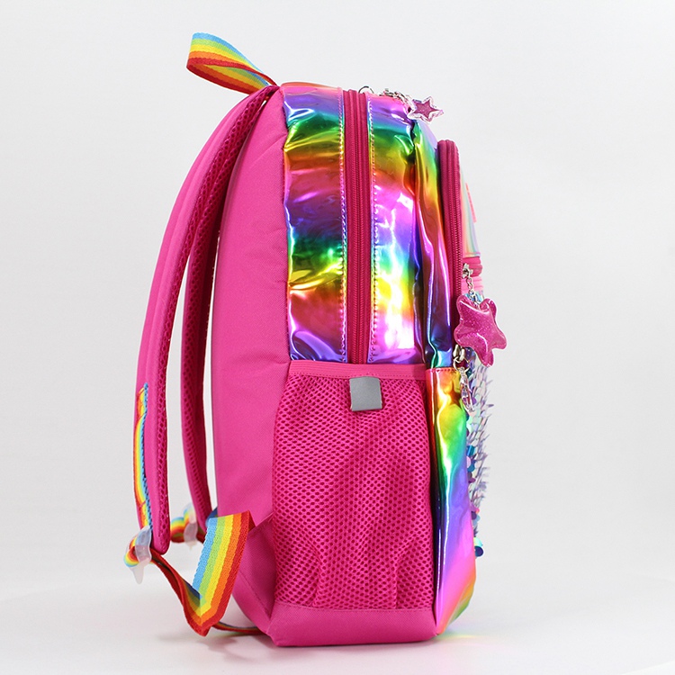 Girly Pink Colorful Gradient Kids Backpack School Backpack Backpack For School