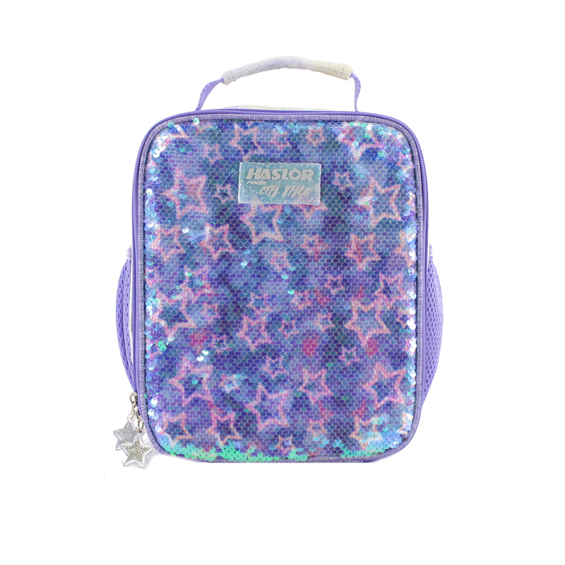 Sequin Design Multiple Colors Insulated Lunch Bag Kids Lunch Bag