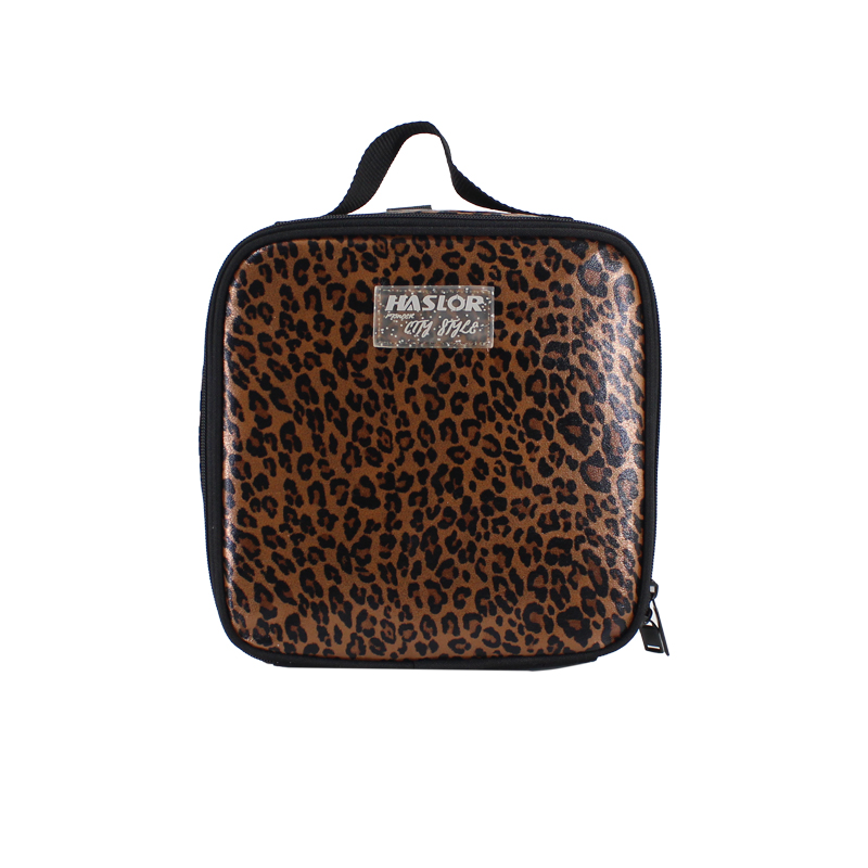Brown Leopard Printed Insulated Lunch Bag Adult Lunch Bag