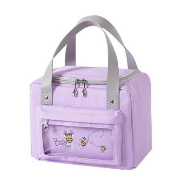 New Hot Selling Insulated Soft Bag Mini Cooler Thermal Meal Tote Kit with Handle and Pocket Kids Lunch box for Girls