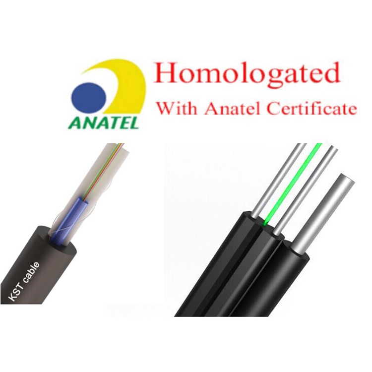 Outdoor Cable GJYXFH（GJYXH) 6 core 12 core Ftth Drop Cable with ANATEL Certificate  2.0*5.0mm     