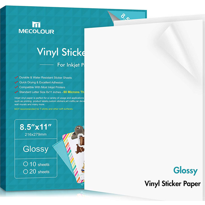 6 sheets premium permanent self adhesive vinyl glossy sheets for cricut ...
