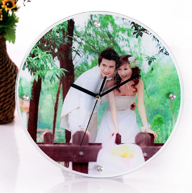 Photo Frame For Sublimation With  Clock