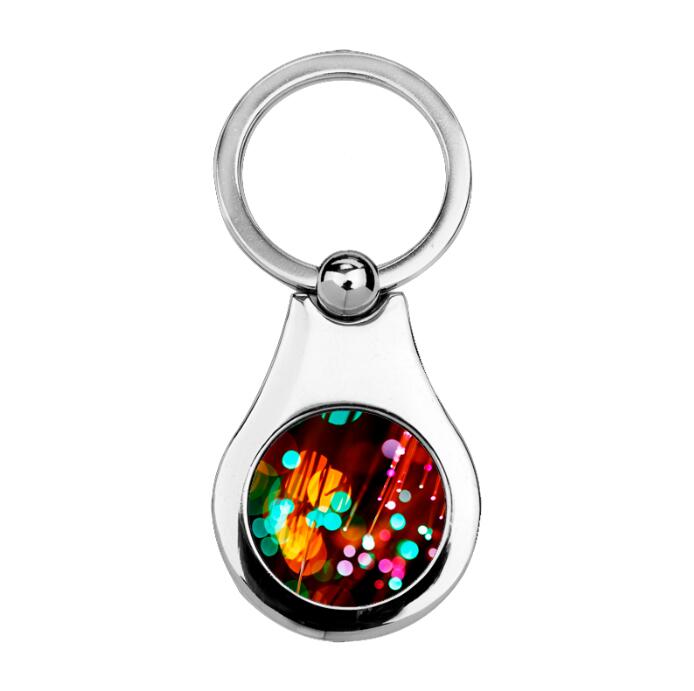 Metallic Gear-shaped  Keychain For Sublimation