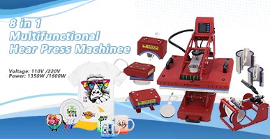 why choose mecolour 8 in 1 combo heat press machine